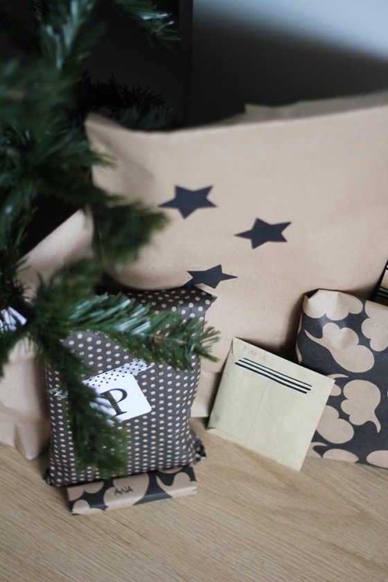 Superkitina paquetes navidad negro y kraft