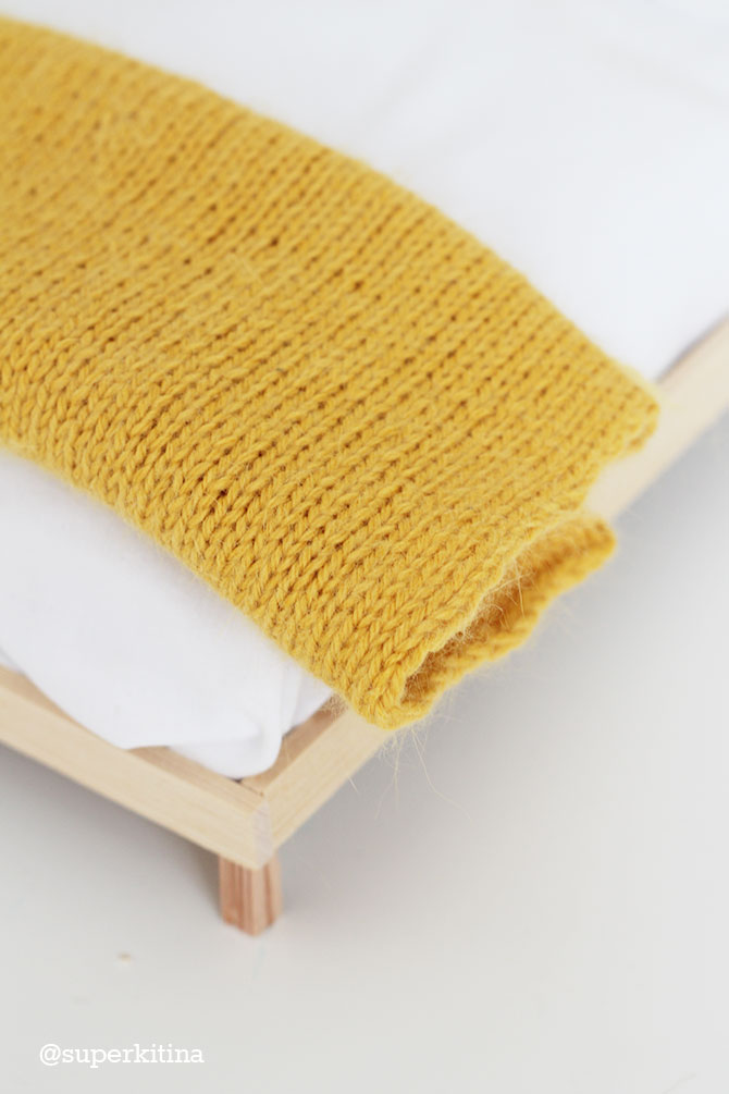 Barbie cama moderna pinterest, manta mostaza